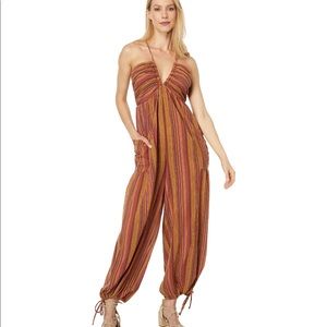 Free People Multicolor Striped Jumpsuit